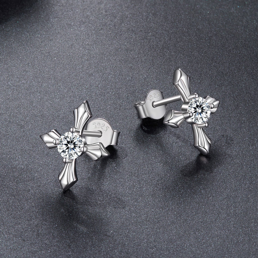 925 Sterling Silver 0.30 Carat Genuine Moissanite Earrings for Women