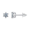 925 Sterling Silver 0.65 Carat Moissanite Earrings for Women