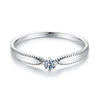 925 Sterling Silver Moissanite Ring Size 6 for Women