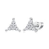 925 Sterling Silver Earrings with Pavé Setting CZ