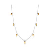 925 Sterling Silver 0.60 Carat Glass Bead Adjustable Necklace for Women