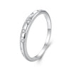 925 Sterling Silver Ring with Pavé Setting CZ, Size 6.0 for Women