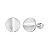 925 Sterling Silver + White Gold Plated Earrings