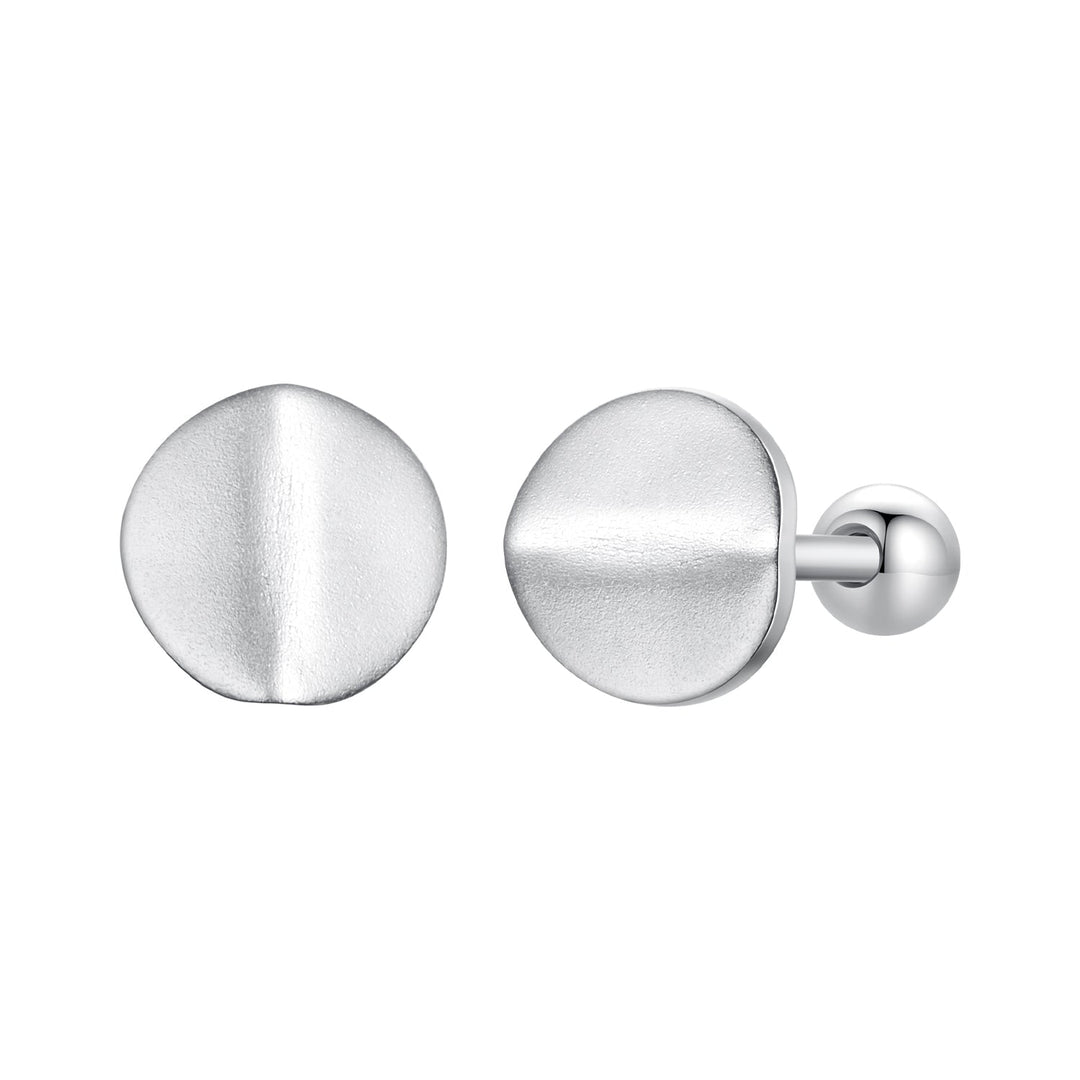 925 Sterling Silver + White Gold Plated Earrings