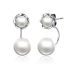 925 Sterling Silver Shell Pearl Earrings for Women