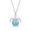 925 Sterling Silver Adjustable Necklace with Pavé CZ and Enamel, 44cm