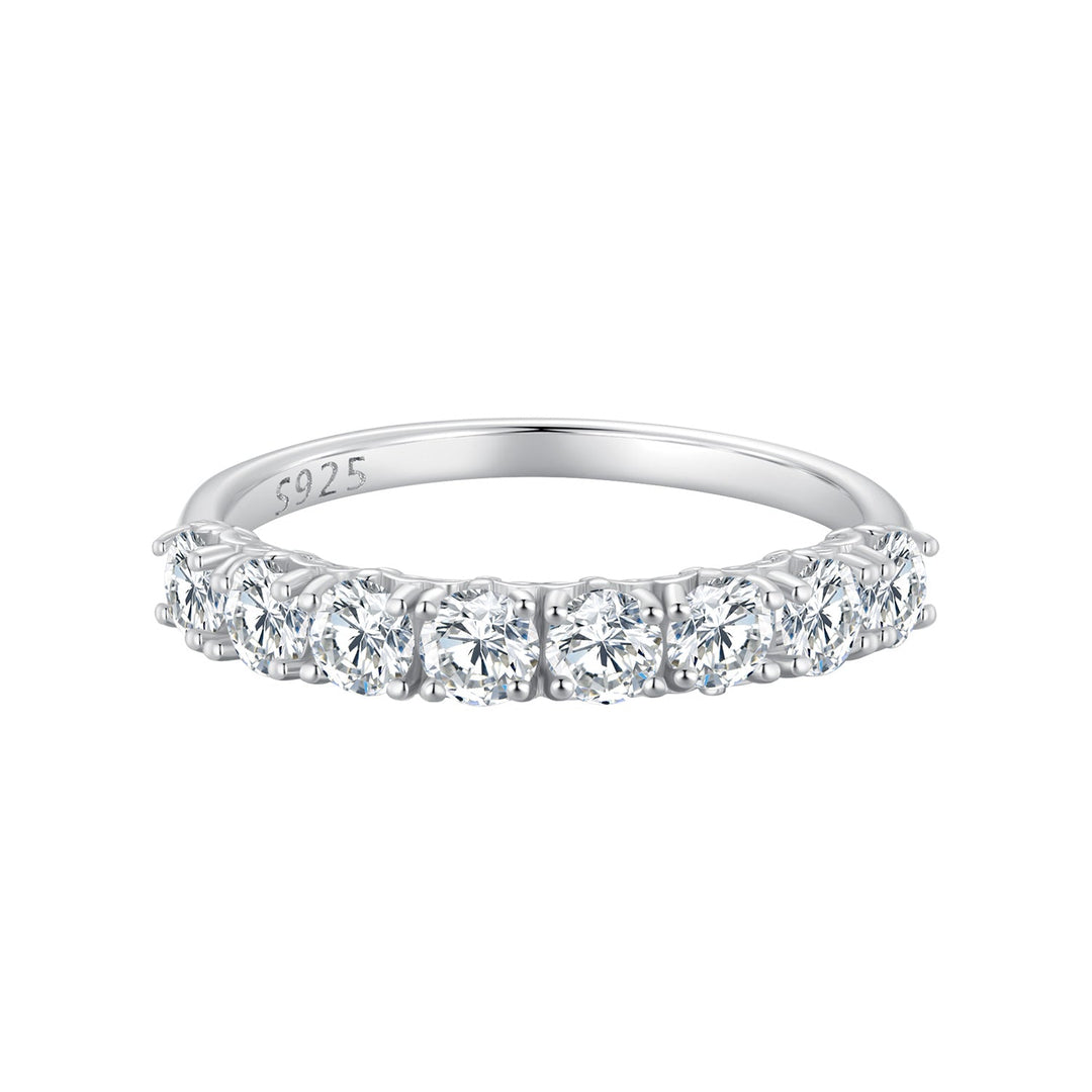 925 Sterling Silver Plated Moissanite Ring Size 5 for Women