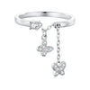 925 Sterling Silver Pavé Setting CZ Ring for Women