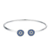 925 Sterling Silver Bracelet with Outer Diameter 6cm and Wall Thickness 0.2cm for Women