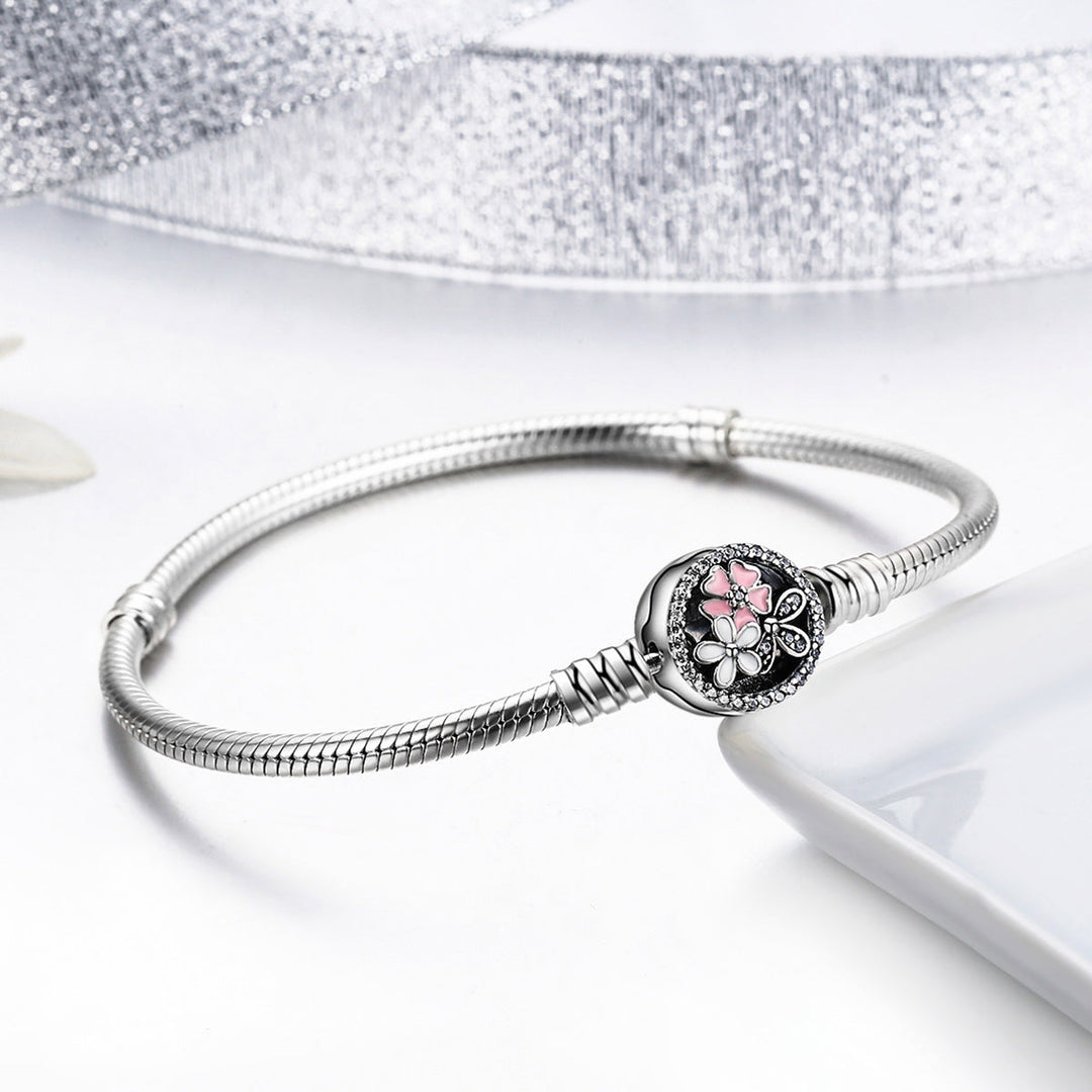925 Sterling Silver Bracelet 18CM for Women