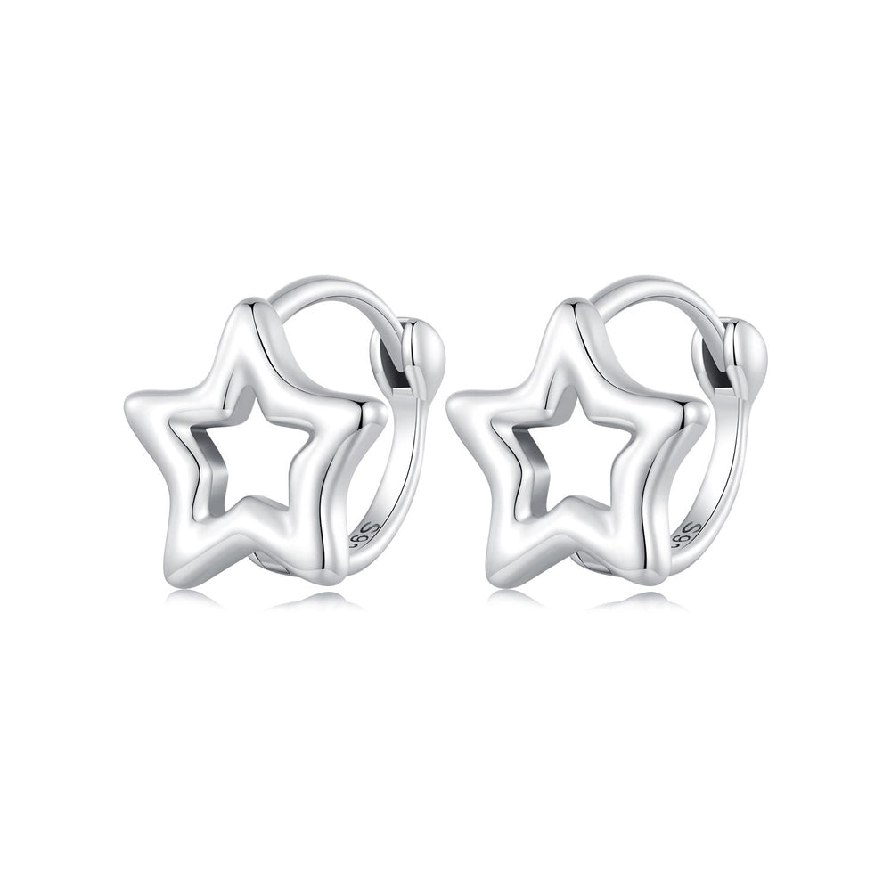 S925 Oxidized Silver 1cm Earrings for Women