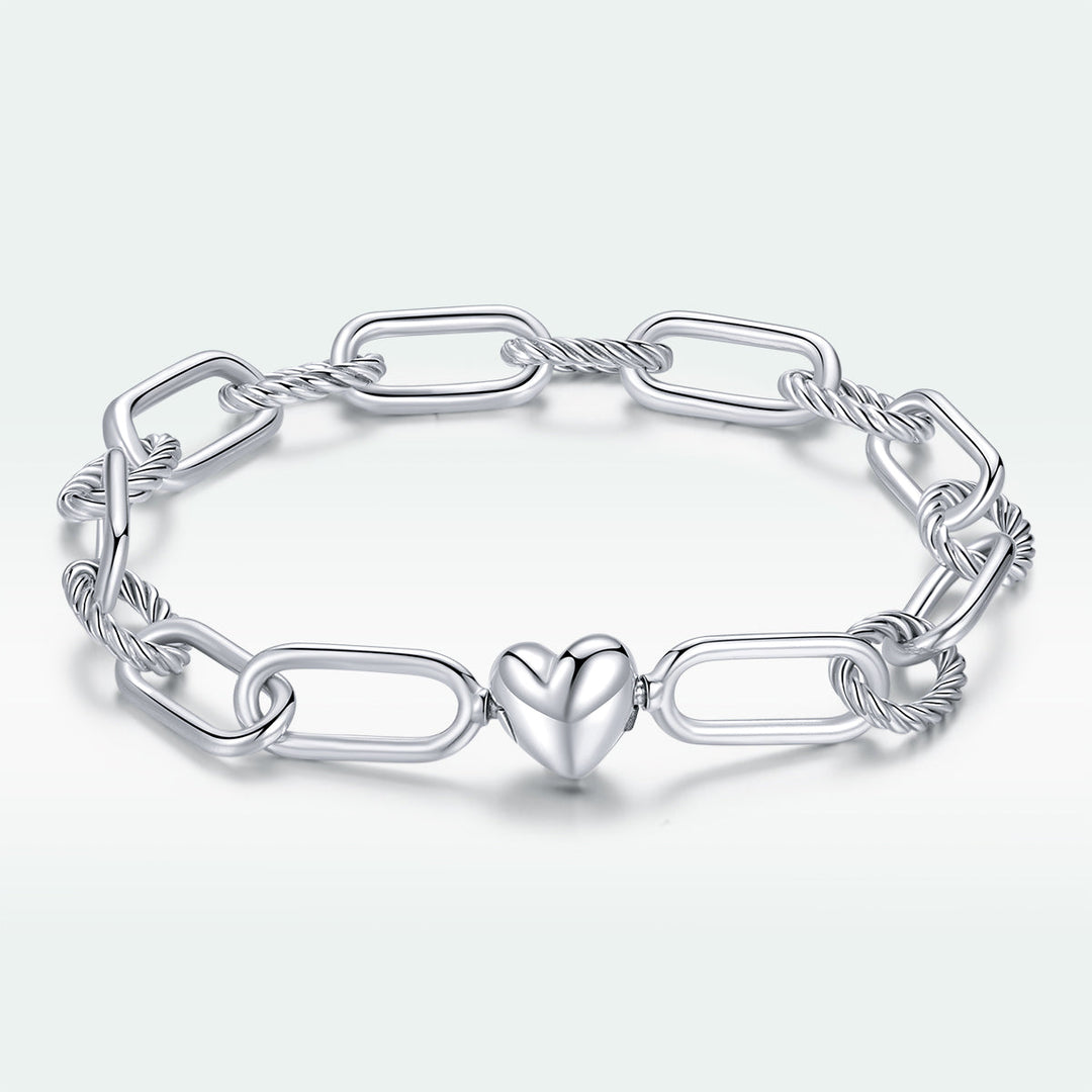 925 Sterling Silver Oxidized Bracelet 17cm for Women