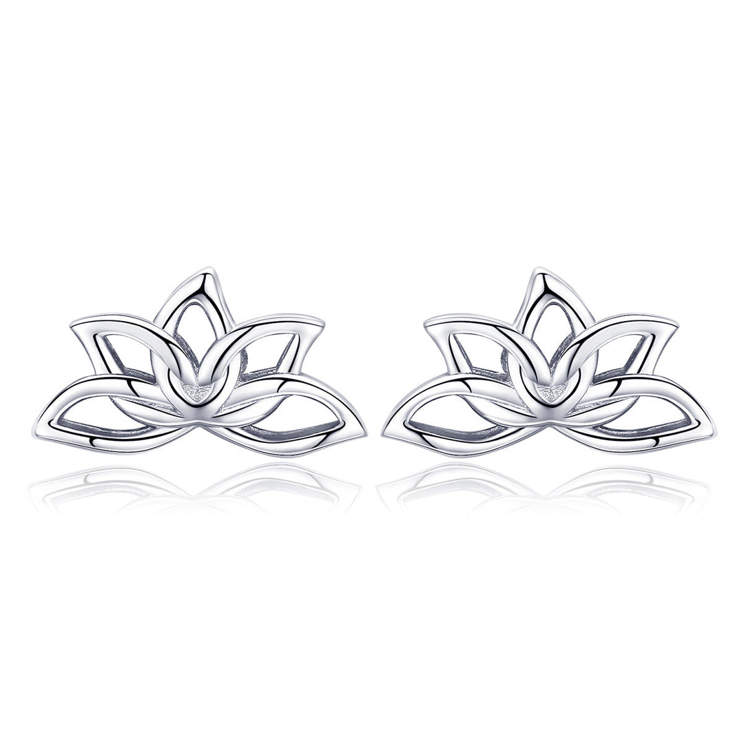 925 Sterling Silver Plated Platinum Earrings
