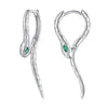 925 Sterling Silver Earrings with CZ in Pavé Setting