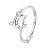 925 Sterling Silver Oxidized Silver Ring 0.16cm Width for Women