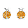 S925 Sterling Silver Enamel Earrings for Women