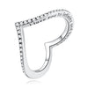 925 Sterling Silver Oxidized Size 6.0 Pavé CZ Ring for Women