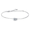 925 Sterling Silver 0.2 Carat Genuine Moissanite Bracelet for Women