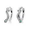 925 Sterling Silver Earrings with Pavé Setting CZ