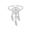 925 Sterling Silver Nano Opal Stone Ring for Women