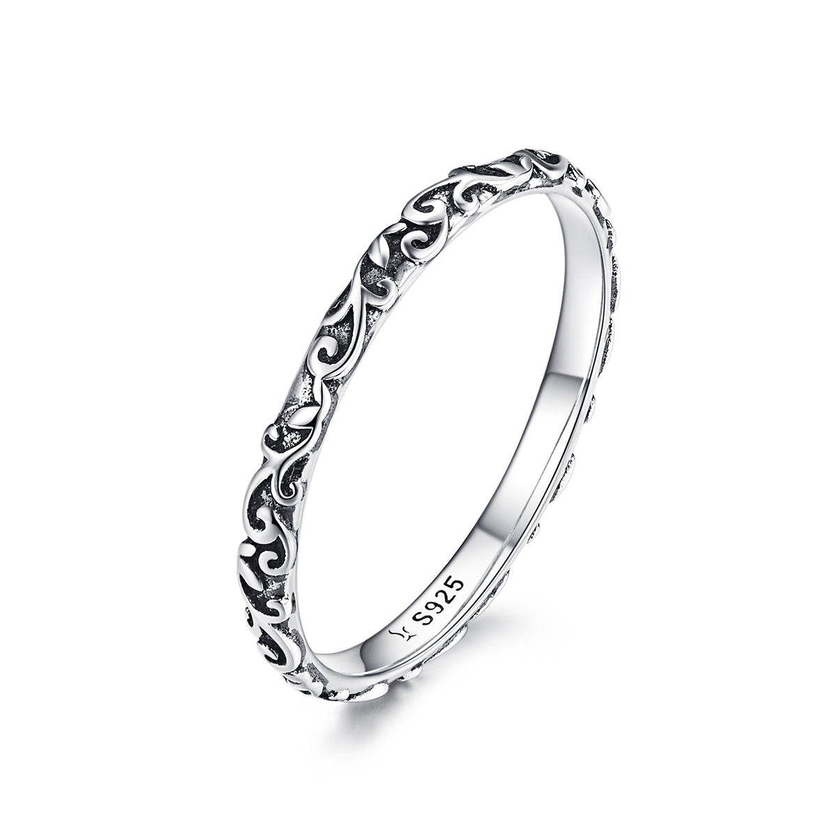 Anillo de plata de ley 925, talla 6.0 para mujer