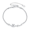 925 Sterling Silver Adjustable Moissanite & Natural Pearl Bracelet for Women