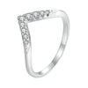 S925 Sterling Silver Moissanite 1.7mm Ring for Women - Size 6