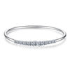 925 Sterling Silver & Moissanite White Gold Plated Bracelet with 0.5cm Moissanite for Women
