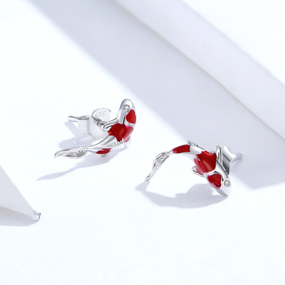 925 Sterling Silver Plated Earrings with Pavé Setting CZ for Women