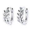 S925 Oxidized Silver Earrings 1.2*0.5cm for Women