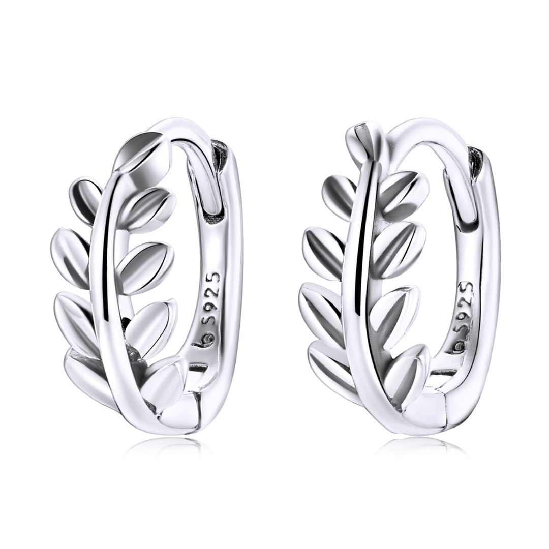 S925 Oxidized Silver Earrings 1.2*0.5cm for Women