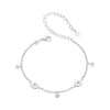 925 Sterling Silver & Plated White Gold CZ Bracelet