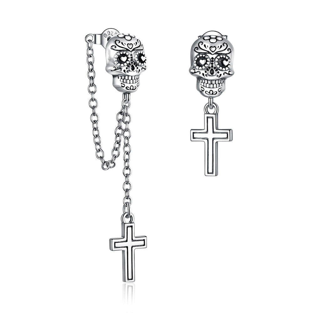 S925 Sterling Silver Oxidized Earrings for Women