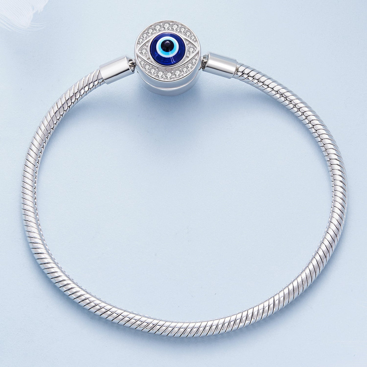 925 Sterling Silver Bracelet with CZ & Resin, Size 17.0 - изображение 6 из 9