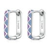 S925 Sterling Silver Enamel Oxidized Earrings for Women
