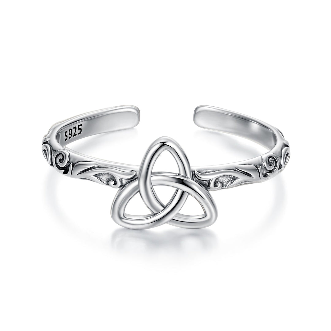 925 Sterling Silver Oxidized Silver Ring for Women