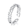 925 Sterling Silver Oxidized Silver 0.4cm Wide Ring