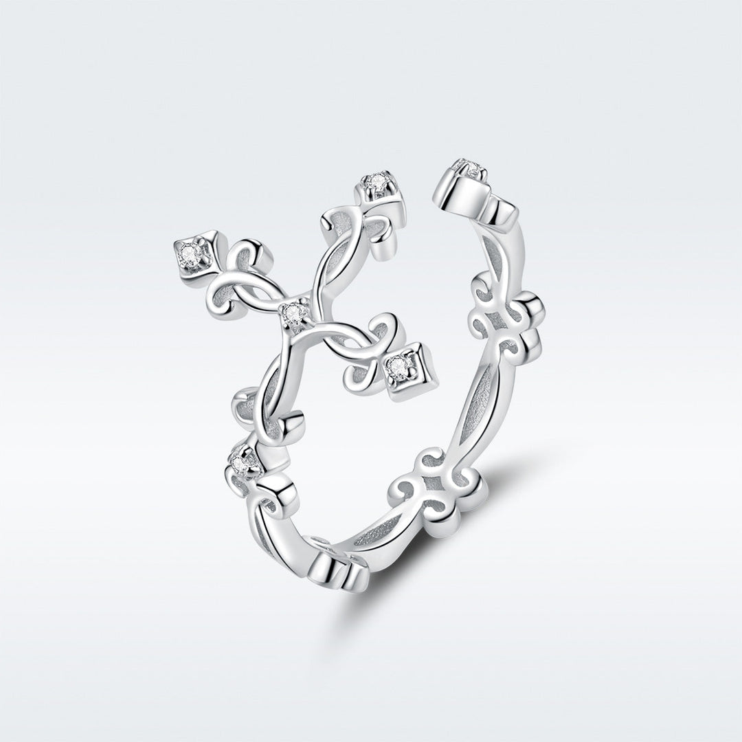 S925 Sterling Silver 0.4cm Width Pavé Setting CZ Ring
