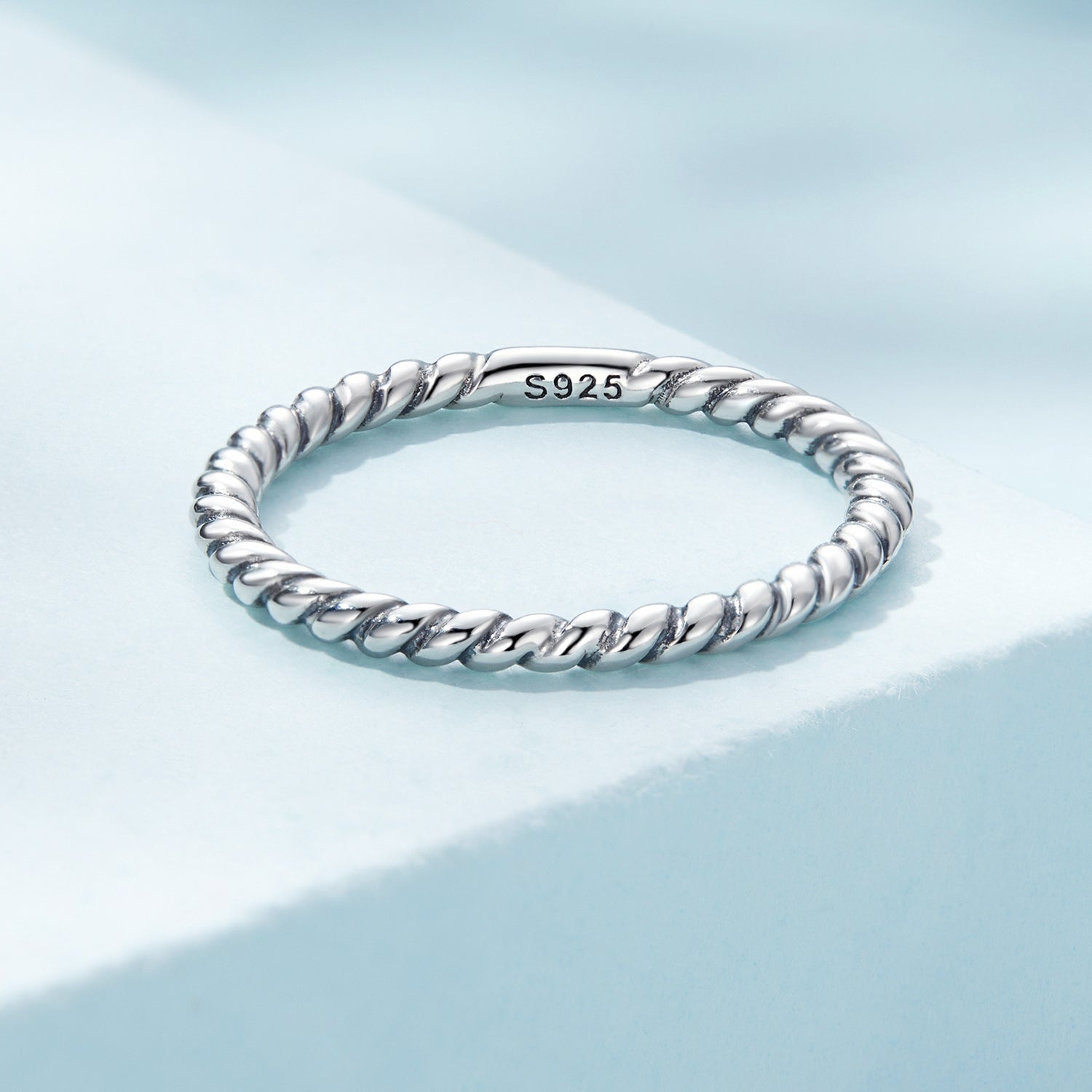 Anillo de plata de ley 925 oxidada talla 6.0 para mujer