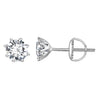 S925 Silver 0.5 Carat Moissanite Earrings 6.0mm for Women