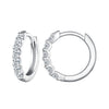 925 Sterling Silver 2.0mm Moissanite Earrings for Women