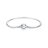 925 Sterling Silver Oxidized Silver White Gold 14.0mm Bracelet for Women