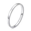 925 Sterling Silver Plated Platinum Ring Size 6.0 for Women