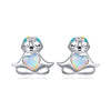 925 Sterling Silver Earrings with Translucent Opal