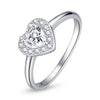925 Sterling Silver Love CZ Ring Size 6.0 for Women