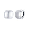 925 Sterling Silver Plated White Gold 10mm Earrings for Women