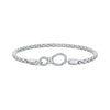 925 Sterling Silver Infinity Love Bracelet for Women - Size 17.0
