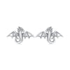 925 Sterling Silver Earrings with Oxidized Finish, 0.7*1.1cm