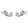 925 Sterling Silver Oxidized Silver Earrings for Women