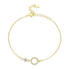 925 Sterling Silver Adjustable Bracelet with Pavé Set CZ for Women